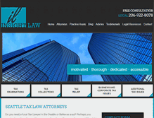 Tablet Screenshot of insightlawfirm.com